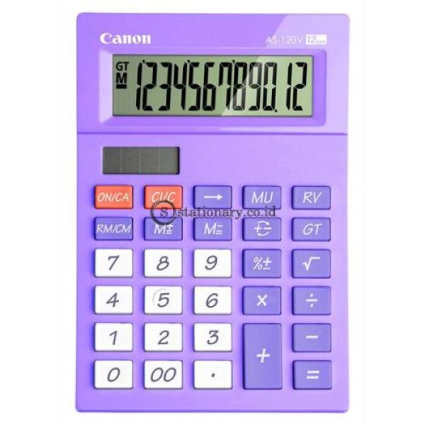Canon Desktop Calculator As-120V 12 Digit Purple Office Stationery