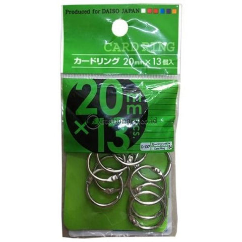 Card Ring Daiso 20Mm X 13 Office Stationery