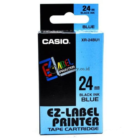 Casio Ez Label Printer Xr-18Gn1 18Mm Black On Green Tape Cartridge Office Equipment
