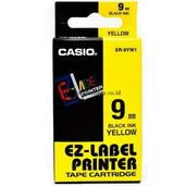 Casio Ez Label Printer Xr-9Yw1 9Mm Black On Yellow Tape Cartridge Office Equipment