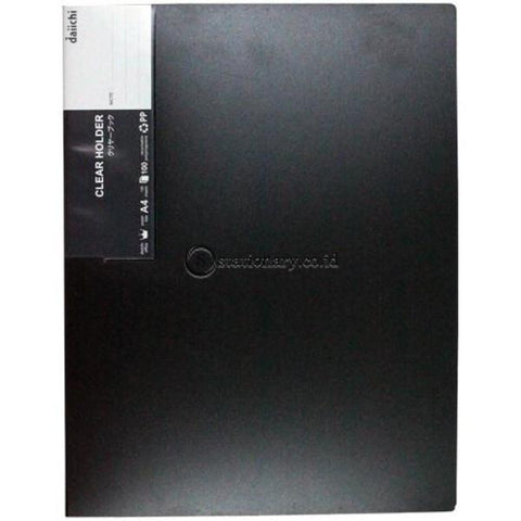Daiichi Clear Holder Album A4 100 pocket Classic Black DPR06A4104100