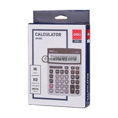 Deli Calculator Check Correct 16 Digits Metal WE39265
