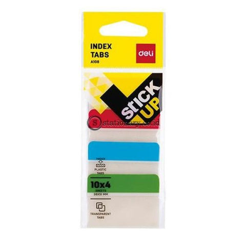 Deli Post It Memo Film Index Page Tabs 38X51Mm (4X10Sheet) Ea10802 Office Stationery