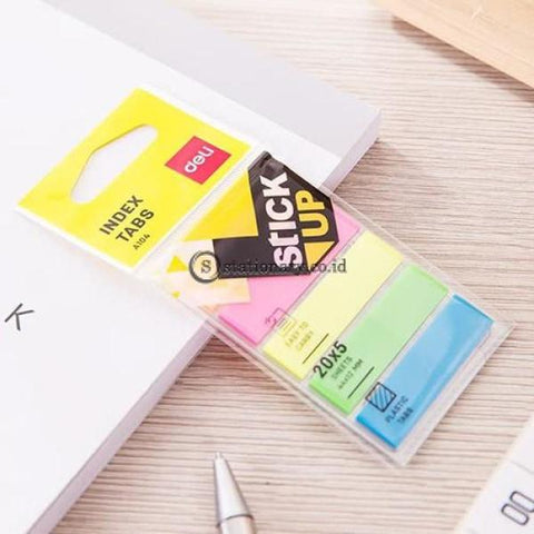 Deli Post It Memo Film Index Page Tabs 44X12Mm (5X20Sheet) Ea10402 Office Stationery