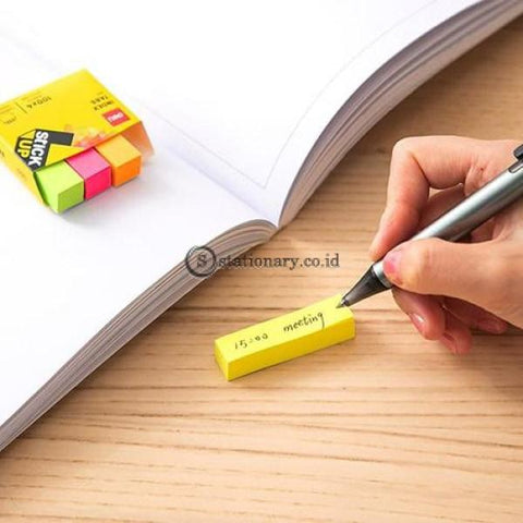 Deli Post It Memo Index Kertas Page Tabs 50X12Mm (4 Colourx100Sheet) Ea11102 Office Stationery