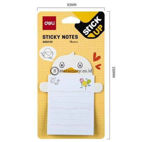 Deli Post It Memo Shape Sticky Notes 76X101Mm (15Sheets) Ea55202 Office Stationery
