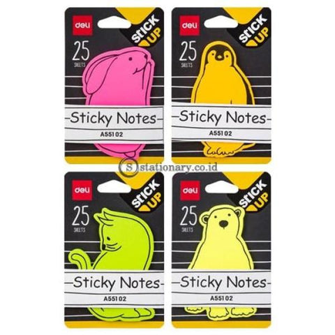 Deli Post It Memo Shape Sticky Notes 76X76Mm (25Sheets) Ea55102 Office Stationery