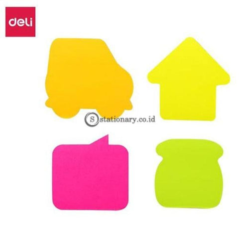 Deli Post It Memo Shape Sticky Notes 76X76Mm (4X20Sheets) Ea03102 Office Stationery