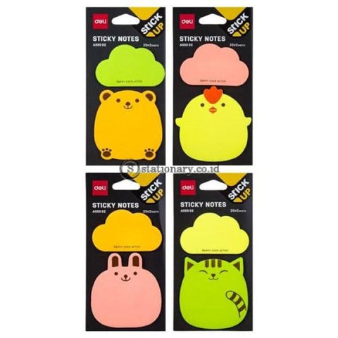 Deli Post It Memo Shape Sticky Notes Animal 76X76Mm (100Sheets) Ea55002 Office Stationery