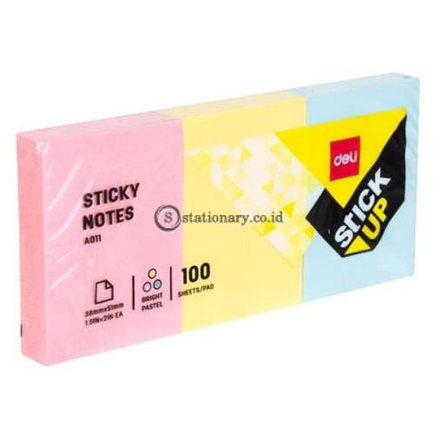 Deli Post It Memo Sticky Notes 38X51Mm (100Sheets) Ea01103 Office Stationery
