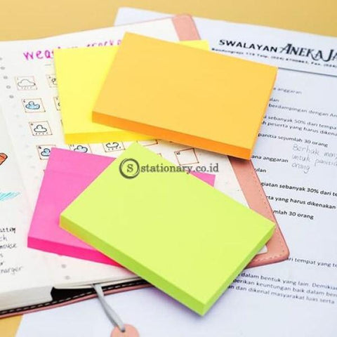 Deli Post It Memo Sticky Notes 76X101Mm (100Sheets) Ea02402 Office Stationery