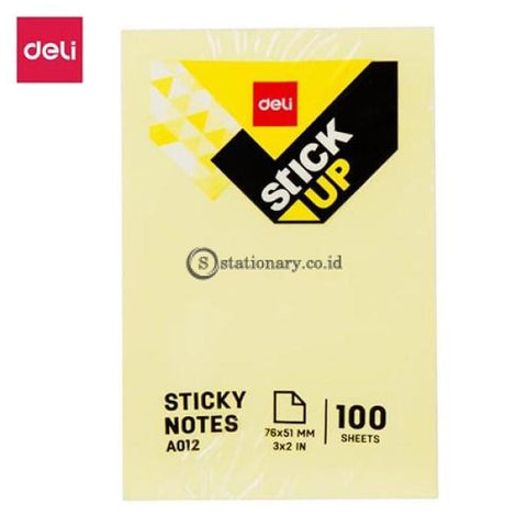 Deli Post It Memo Sticky Notes 76X51Mm (100Sheets) Ea01203 Office Stationery