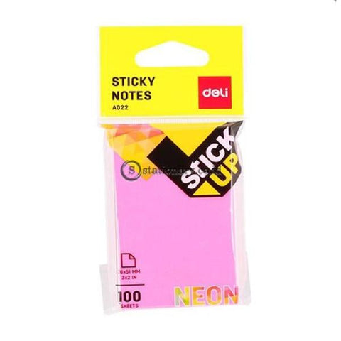 Deli Post It Memo Sticky Notes 76X51Mm (100Sheets) Ea02202 Office Stationery