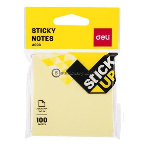 Deli Post It Memo Sticky Notes 76X76Mm (100Sheets) Ea00352 Office Stationery
