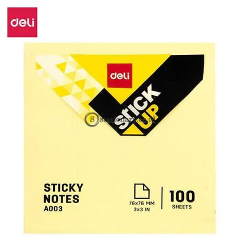 Deli Post It Memo Sticky Notes 76X76mm (100sheets) EA00353