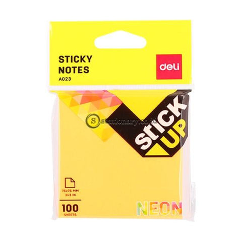 Deli Post It Memo Sticky Notes 76X76Mm (100Sheets) Ea02302 Office Stationery