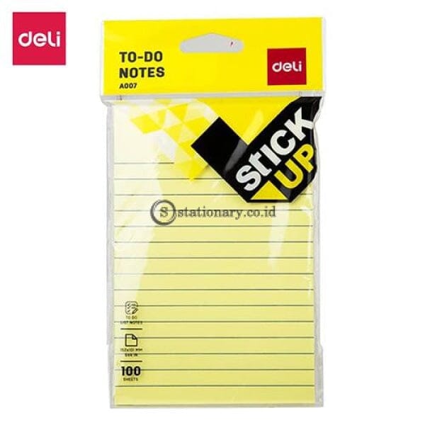 Deli Post It Memo To Do Notes 152X101Mm (100Sheets) Ea00752 Office Stationery