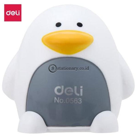 Deli Rautan Meja Penguin Sharpener With Canister 2 Lubang (2Hole) E0563 Office Stationery