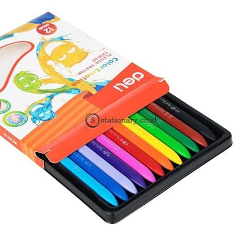 Deli School Crayon Triangle 12 Colours Ec20000 Office Stationery