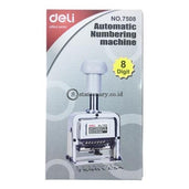 Deli Stempel Auto Numbering Machine 8 Digit E7508 Office Stationery