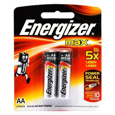 Energizer Baterai Max Aa (2Pcs) Office Stationery