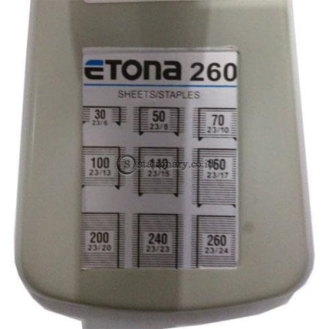 Etona Heavy Duty Stapler (260Lbr) #e-260 Office Stationery