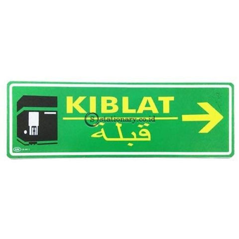Gm Label Sign Akrilik (B) Kiblat Panah Kanan Warna Lb407C Office Stationery Digital & Display