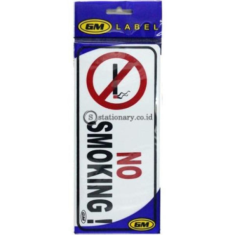 Gm Label Sign Akrilik (M) No Smoking Lm-03 Office Stationery