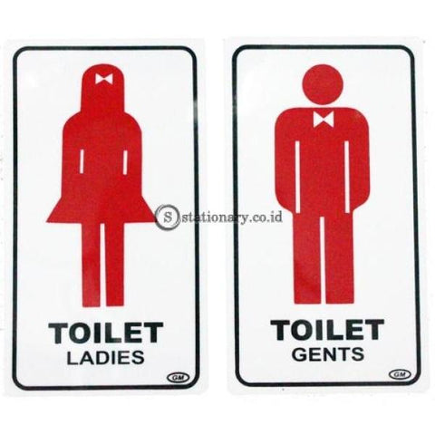 Gm Label Sign Akrilik (M) Toilet Ladies / Gents Lm-04 Office Stationery
