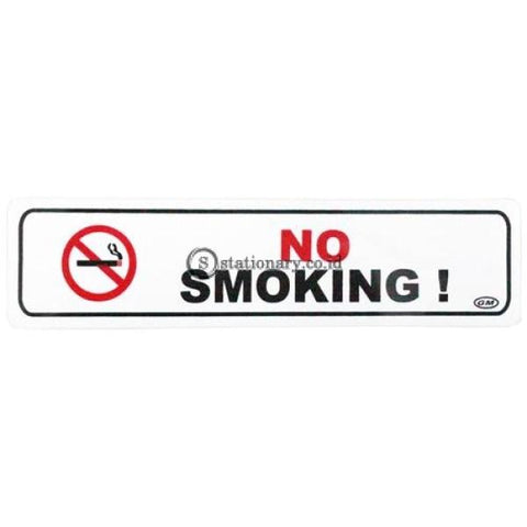 Gm Label Stiker (K) No Smoking 5X20Cm Office Stationery