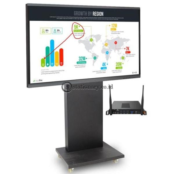 Interactive Collaborative Electronic (Ice) Board 4K Uhd 86 Inch With Ops + Stand Office Stationery