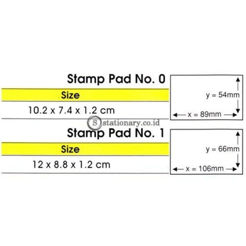 Joyko Bak Stempel Stamp Pad No 0 (7.4x10.2x1.2cm)