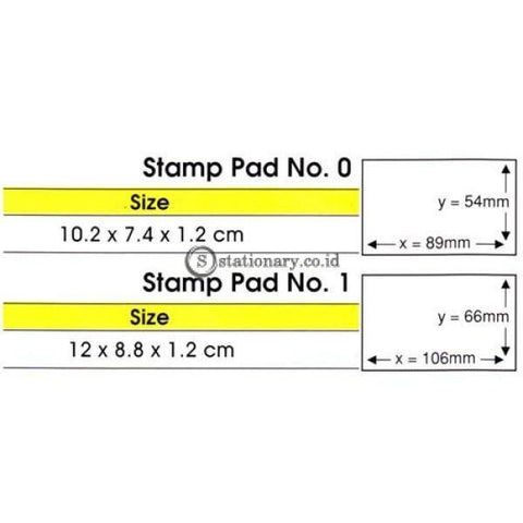 Joyko Bak Stempel Stamp Pad No 00 (7.8x5.6x1.1cm)