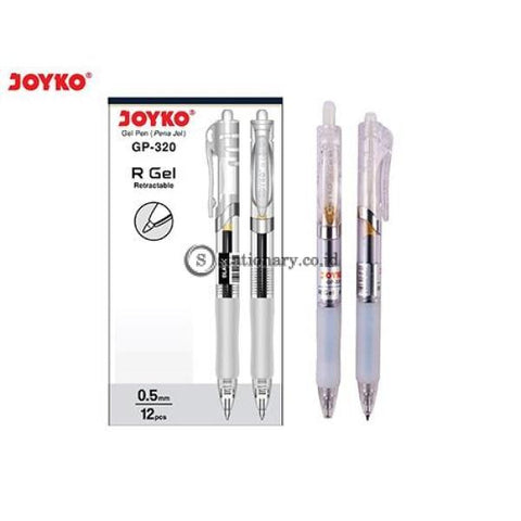 Joyko Ballpoint Gel Pen Retractable R 0.5Mm Gp-320 Black Office Stationery