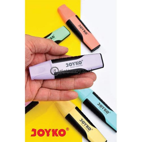 Joyko Highlighter Grip Pastel Color Pink Hl-7 Office Stationery Lain -