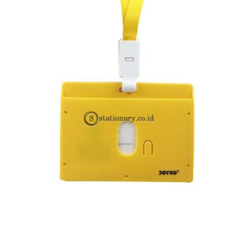Joyko Id Card Name Tag With Landyard 54X90Mm Landscape Nt-58 Yellow Office Stationery