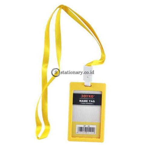 Joyko Id Card Name Tag With Landyard 54X90Mm Potrait Nt-54 Yellow Office Stationery