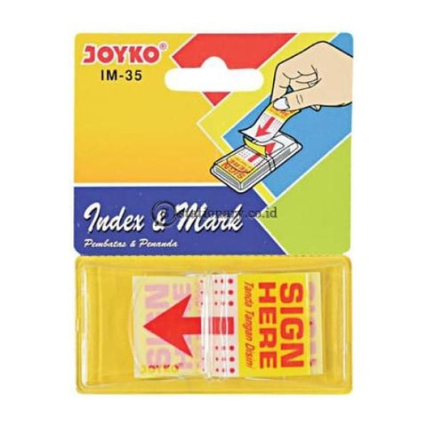 Joyko Index Mark Sign Here Plastik Im-35 Office Stationery