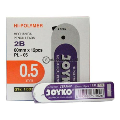 Joyko Isi Pensil Mekanik Pencil Leads 2B (60mmx12pcs) 0.5mm PL-05