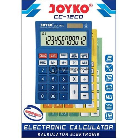 Joyko Kalkulator 12 Digit Check Correct Cc-12Co Office Stationery