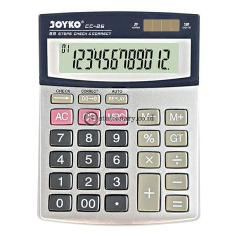 Joyko Kalkulator 12 Digit Check Correct Cc-26 Office Stationery