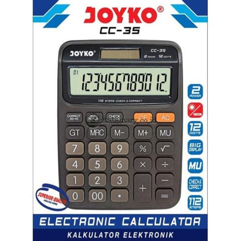 Joyko Kalkulator 12 Digit Check Correct Cc-35 Office Stationery