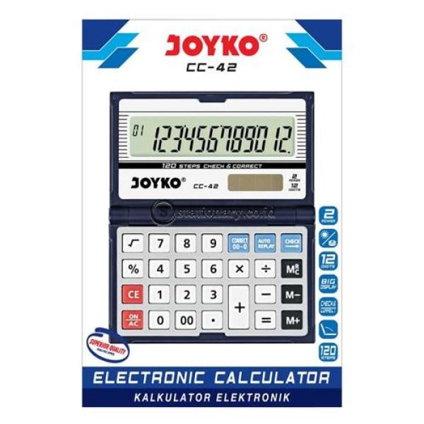 Joyko Kalkulator 12 Digit Check Correct Cc-42 Office Stationery