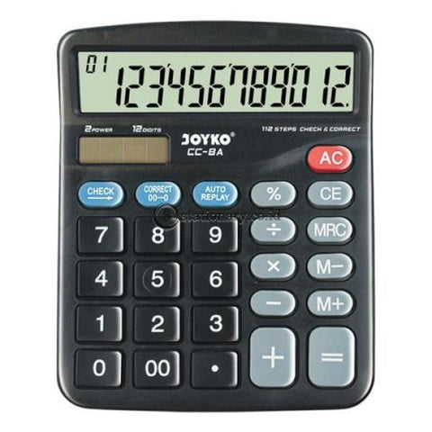 Joyko Kalkulator 12 Digit Check Correct Cc-8A Office Stationery