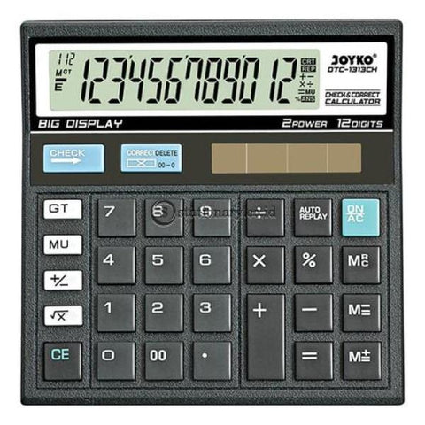 Joyko Kalkulator 12 Digit Check Correct Dtc-1313Ch Office Stationery