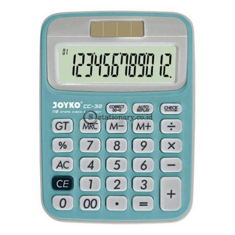 Joyko Kalkulator Check Correct 12 Digit Putih Cc-32 Office Stationery