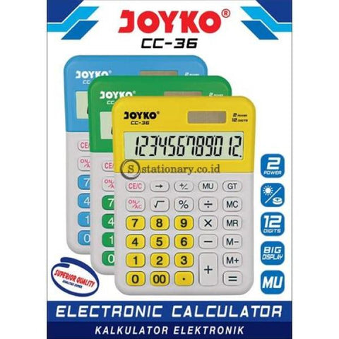 Joyko Kalkulator Check Correct 12 Digit Putih Cc-36 Office Stationery