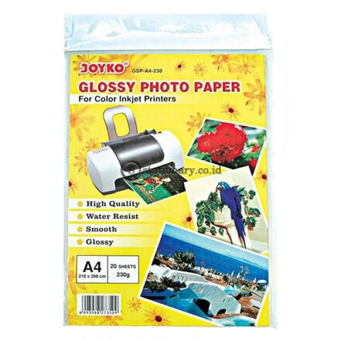 Joyko Kertas Foto Glossy Paper A4 Gsp-A4-230Gr Office Stationery