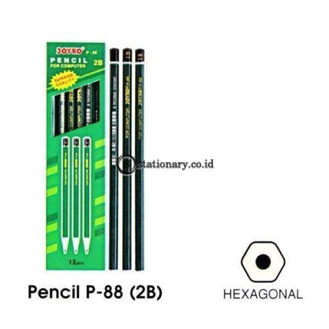 Joyko Pensil 2B For Computer P-88 Office Stationery Lain -