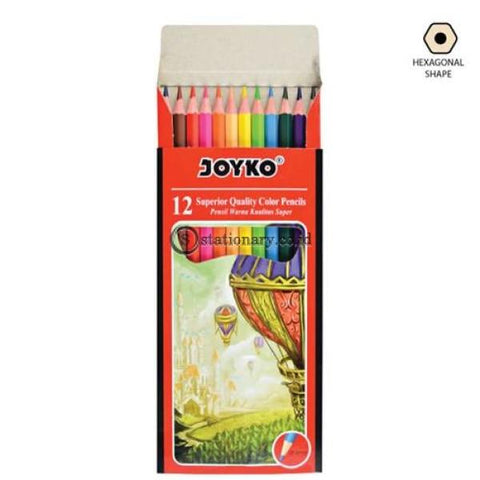 Joyko Pensil Warna 12 Color Pencil Long Cp-100 Office Stationery